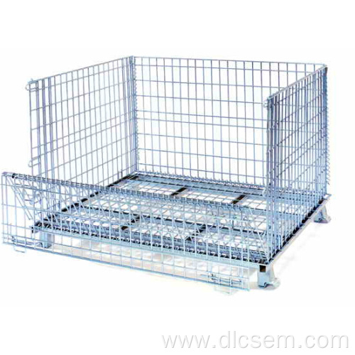 Foldable Galvanized Wire Mesh Container